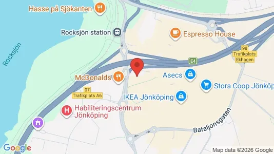 Büros zur Miete i Jönköping - kort over placeringen
