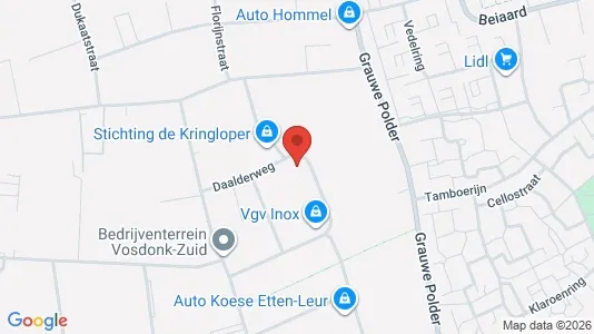 Commercial properties for rent i Etten-Leur - kort over placeringen
