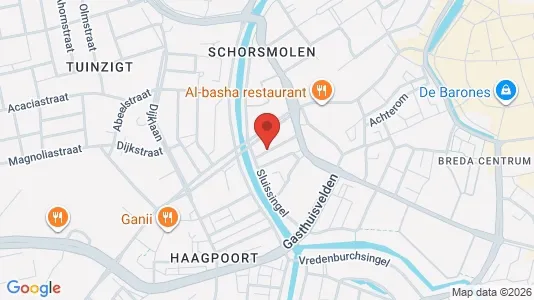 Office spaces for rent i Breda - kort over placeringen