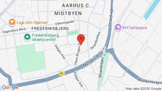 Clinics Vuokrattavana i Aarhus C - kort over placeringen
