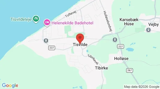 Sklepy Do wynajęcia i Tisvildeleje - kort over placeringen