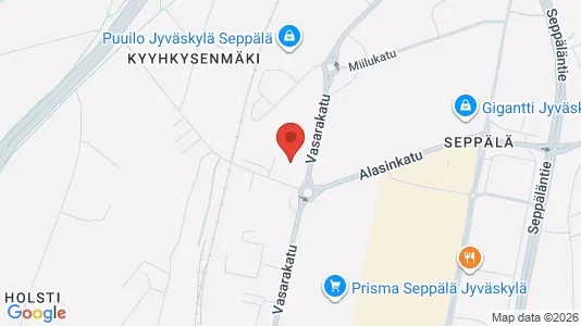 Commercial properties for sale i Jyväskylä - kort over placeringen