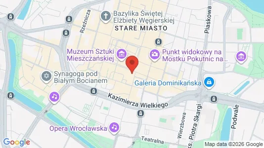 Lokale biurowe Do wynajęcia i Wrocław - kort over placeringen
