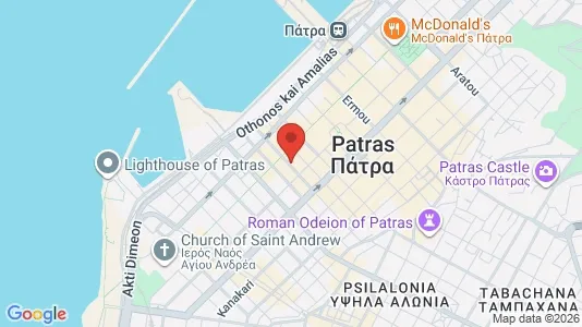 Lokale biurowe Do wynajęcia i Patras - kort over placeringen