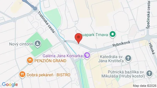 Gewerbeflächen zur Miete i Trnava - kort over placeringen