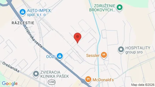 Commercial properties for rent i Trnava - kort over placeringen