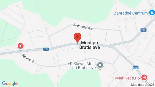 Commercial properties for rent i Senec - kort over placeringen