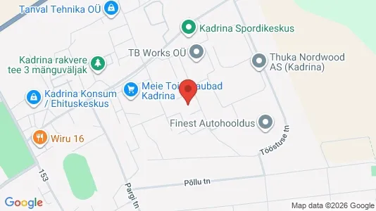 Liikekiinteistöt Myynnissä i Kadrina - kort over placeringen
