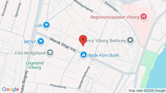 Propiedades comerciales En alquiler i Viborg - kort over placeringen