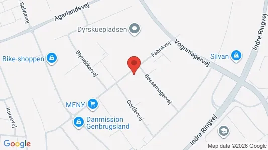 Commercial properties for rent i Viborg - kort over placeringen