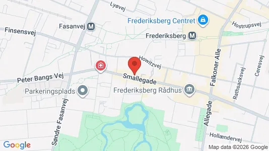 Commercial properties for rent i Frederiksberg - kort over placeringen
