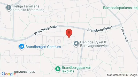 Commercial properties for rent i Haninge - kort over placeringen