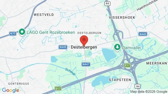 Office spaces for rent i Destelbergen - kort over placeringen