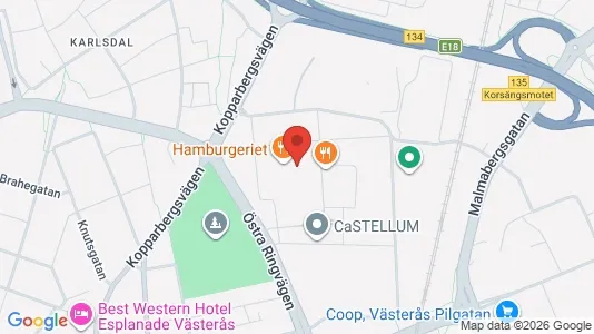 Lokale biurowe Do wynajęcia i Västerås - kort over placeringen