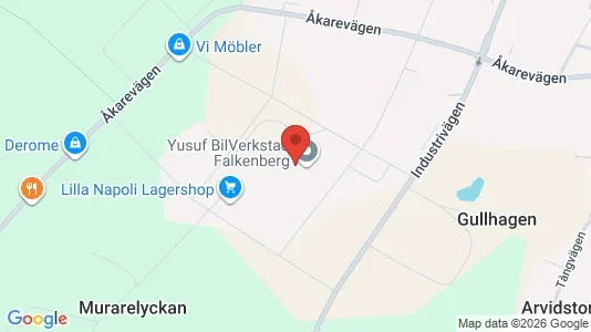 Bedrijfsruimtes te koop i Falkenberg - Foto uit Google Street View