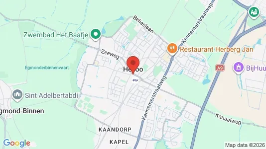 Shops for rent i Heiloo - kort over placeringen