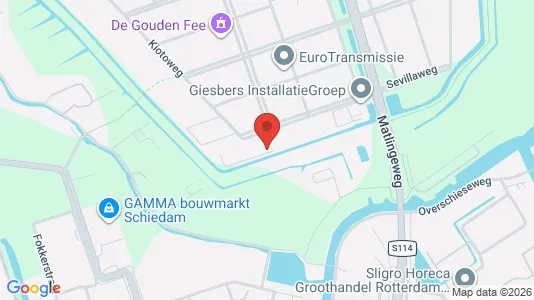 Lokaler til leje i Rotterdam Overschie - kort over placeringen