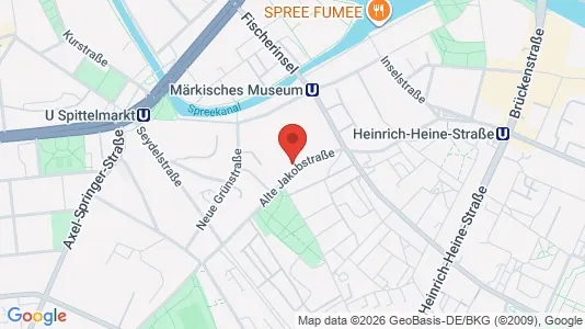 Office spaces for rent i Berlin Mitte - kort over placeringen
