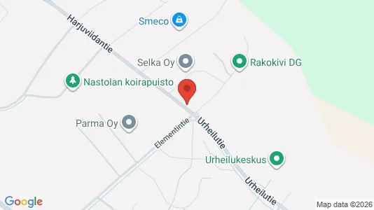 Industrial properties for rent i Lahti - kort over placeringen