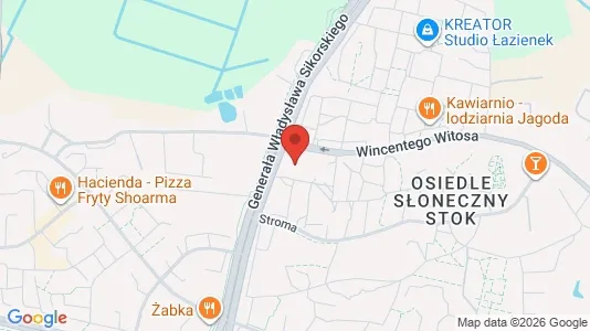 Kantorruimte te huur i Białystok - kort over placeringen