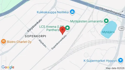 Almacenes En alquiler i Lahti - kort over placeringen