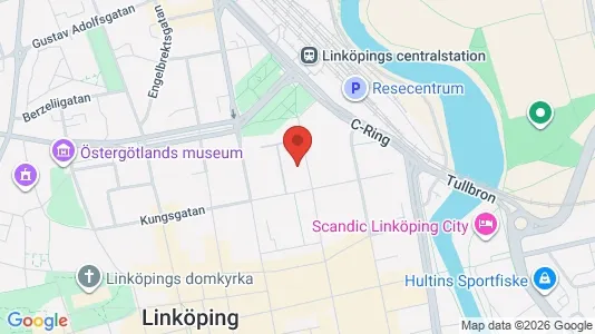 Kontorlokaler til leje i Linköping - kort over placeringen
