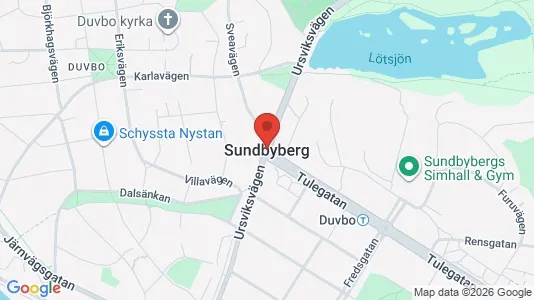 Kontorlokaler til leje i Sundbyberg - kort over placeringen