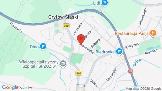 Office spaces for rent i Lwówecki - kort over placeringen