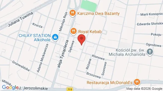 Toimistotilat Vuokrattavana i Pruszkowski - kort over placeringen