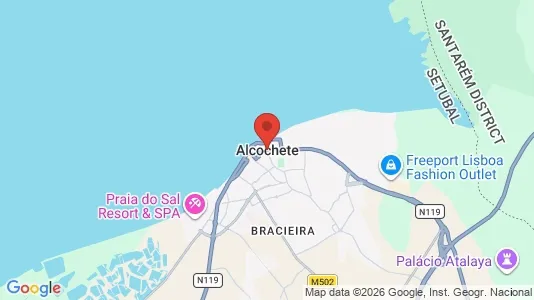 Lokaler til leje i Alcochete - kort over placeringen