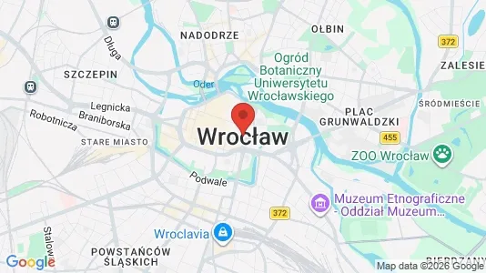Lokaler til leje i Wrocław - kort over placeringen