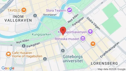 Kontorslokaler för uthyrning i Göteborg Centrum - kort over placeringen