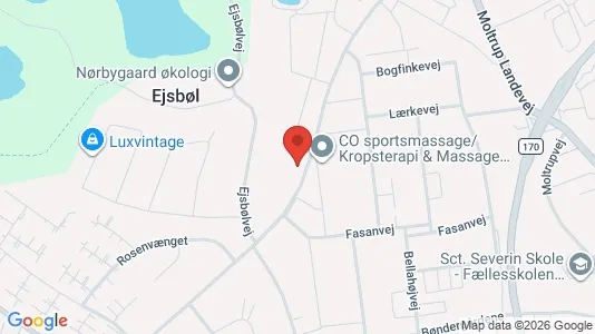 Bedrijfsruimtes te koop i Haderslev - kort over placeringen
