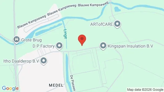 Gewerbeflächen zur Miete i Tiel - kort over placeringen