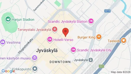 Office spaces for rent i Jyväskylä - kort over placeringen