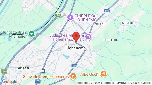 Lokale biurowe Do wynajęcia i Hohenems - kort over placeringen