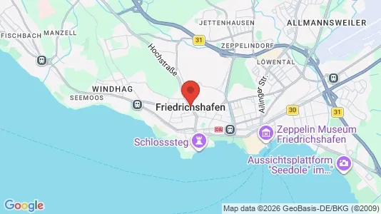 Restaurants for rent i Bodenseekreis - kort over placeringen