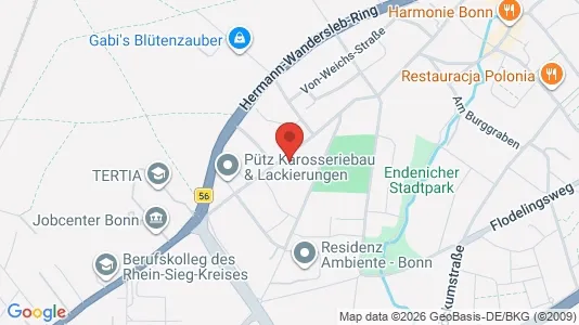 Kontorer til leie i Bonn - kort over placeringen