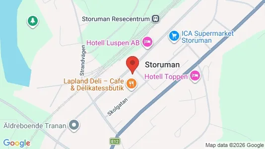 Gewerbeflächen zum Kauf i Storuman - kort over placeringen