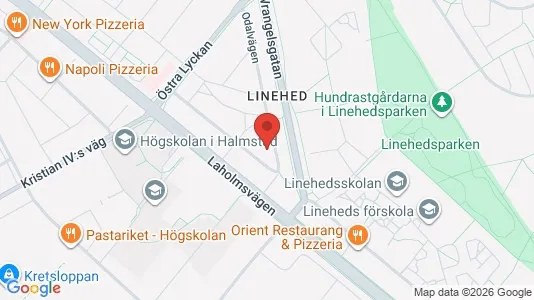 Gewerbeflächen zur Miete i Halmstad - kort over placeringen