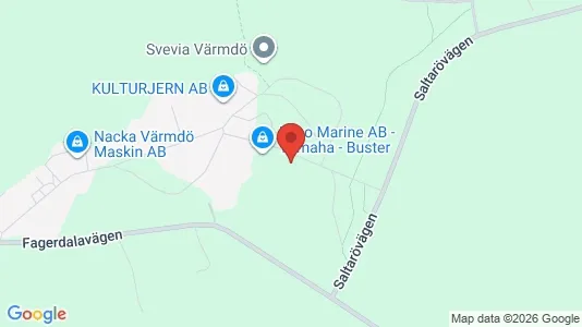 Industrial properties for rent i Värmdö - kort over placeringen