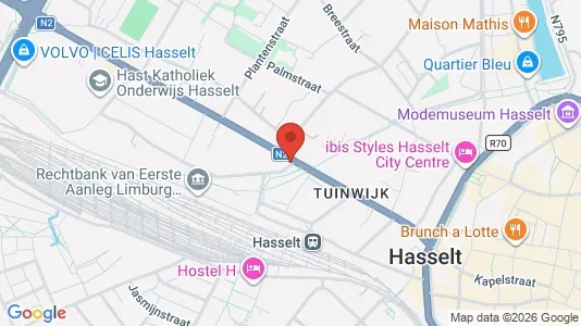 Gewerbeflächen zum Kauf i Hasselt - kort over placeringen