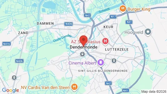 Ladenlokale zum Kauf i Dendermonde - kort over placeringen