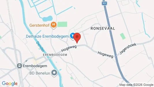 Gewerbeflächen zum Kauf i Aalst - kort over placeringen