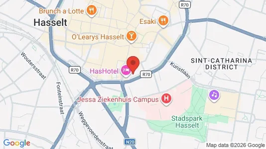 Commercial properties for sale i Hasselt - kort over placeringen