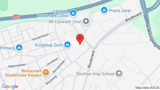 Propiedades comerciales En alquiler i Zeist - kort over placeringen
