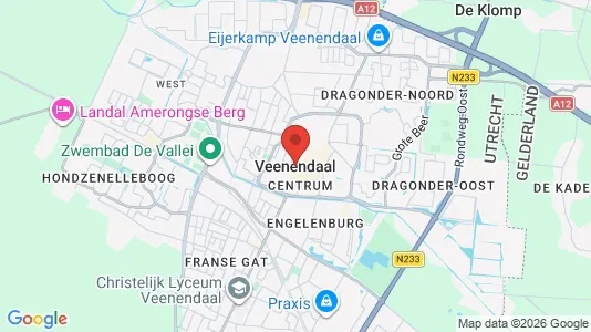 Butikslejemål til leje i Veenendaal - kort over placeringen