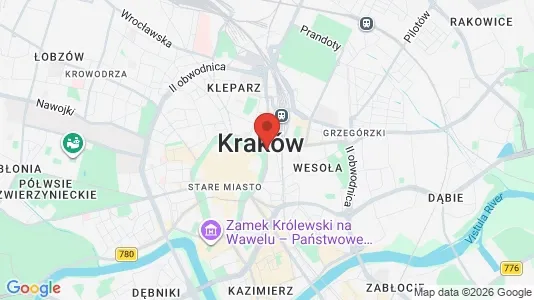 Lagerlokaler til leje i Krakowski - kort over placeringen