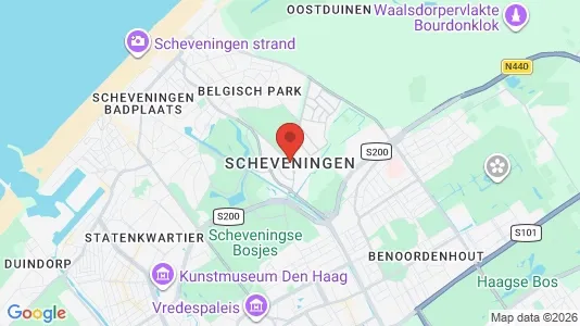 Butikslejemål til leje i Haag Scheveningen - kort over placeringen