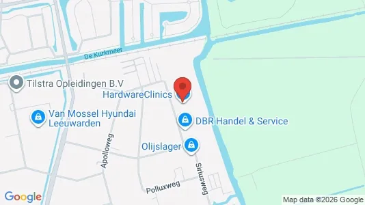 Commercial properties for rent i Leeuwarden - kort over placeringen